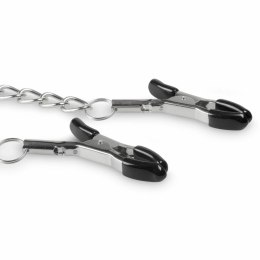 EasyToys Metalowe zaciski na sutki z łańcuszkiem, regulowane