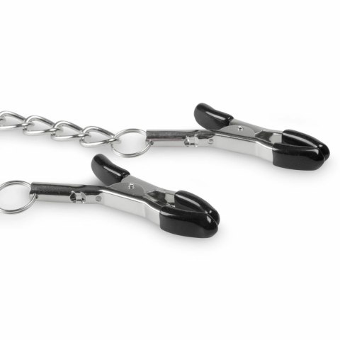EasyToys Metalowe zaciski na sutki z łańcuszkiem, regulowane