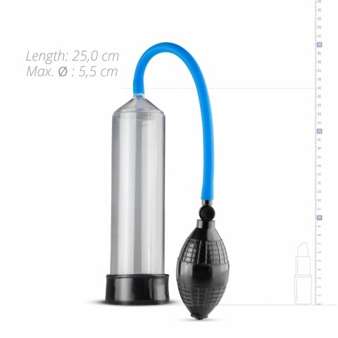 EasyToys Pompa Powietrzna z Gruszką Pomiarową Transparentna 22 cm