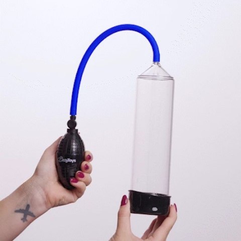 EasyToys Pompa Powietrzna z Gruszką Pomiarową Transparentna 22 cm