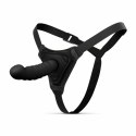 EasyToys Silicone Strap-On Bended - Zestaw z regulowanym uprzężą, silikonowy