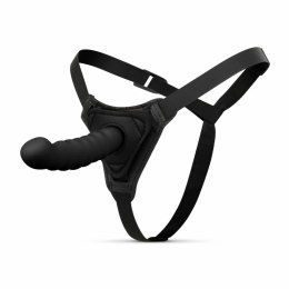 EasyToys Silicone Strap-On Bended - Zestaw z regulowanym uprzężą, silikonowy