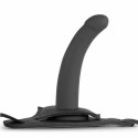 EasyToys Silicone Strap-On System Regulowany, silikonowy, czarny, 110 cm
