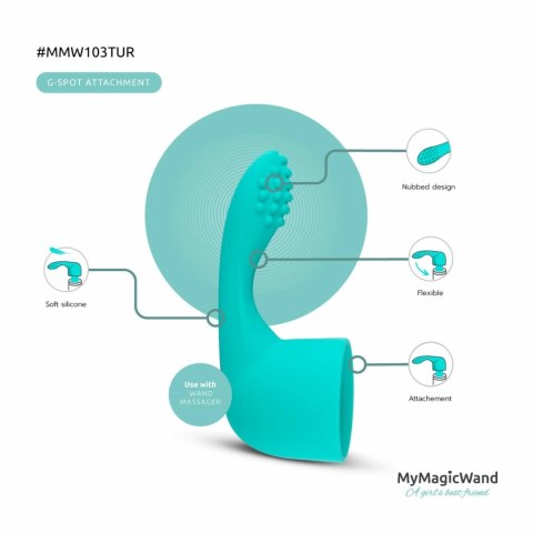 MyMagicWand Nakładka Anatomiczna G-Spot Turquoise Silikonowa
