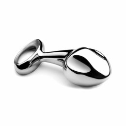 Njoy Pure Plug 2.0 stalowy model z pierścieniem i żebrowaną powierzchnią