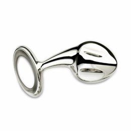 Njoy Pure Plug 2.0 stalowy model z pierścieniem i żebrowaną powierzchnią