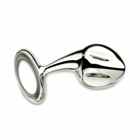 Njoy Pure Plug 2.0 stalowy model z pierścieniem i żebrowaną powierzchnią