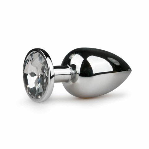 Diogol Aluminium Plug z Kryształem Silver Large 8,5 cm