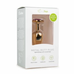 Diogol Anatomiczna Zatyczka Aluminiowa z Kryształem Srebrna L