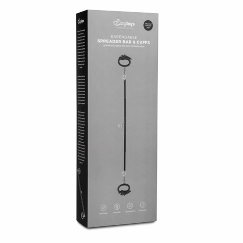 Expander Zestaw Metalowy Rozporowy Drążek z Regulowanymi Kajdankami 70-90 cm