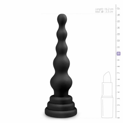 EasyToys Beaded Cone silikonowy stożek z koralikami, czarny