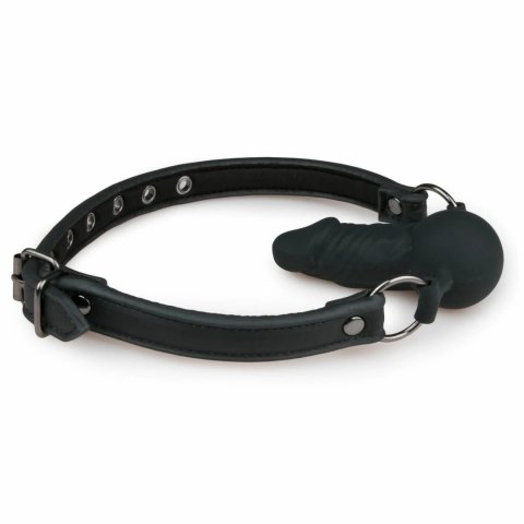 EasyToys Black Ball Gag z silikonowym elementem 60 cm regulowany