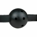 EasyToys Bondage Collection - Pasująca opaska z kulą PVC, czarna