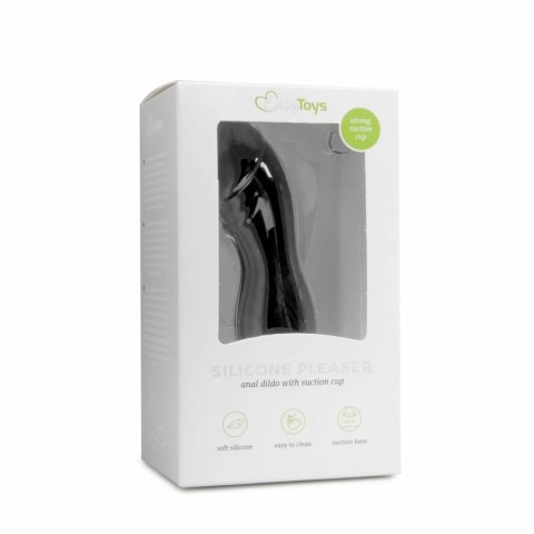 EasyToys Czarna Sonda Anatomiczna Silikonowa z Przyssawką 19 cm