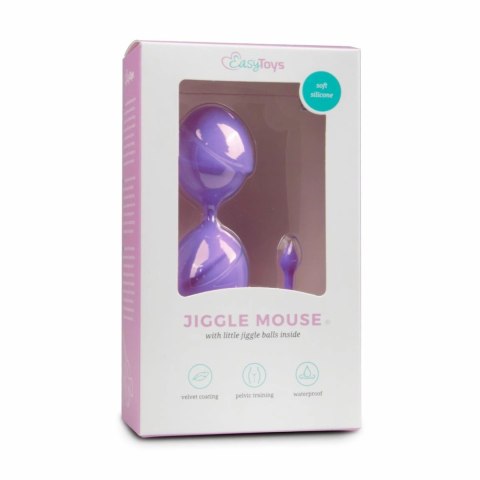 EasyToys Kulki Treningowe Podwojne Fioletowe silikonowe 3,5 cm
