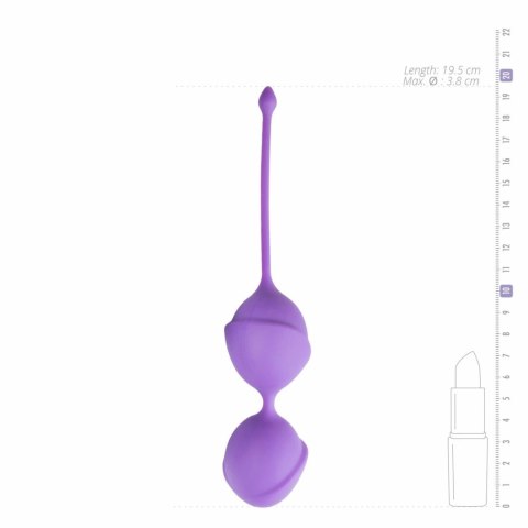 EasyToys Kulki Treningowe Podwojne Fioletowe silikonowe 3,5 cm