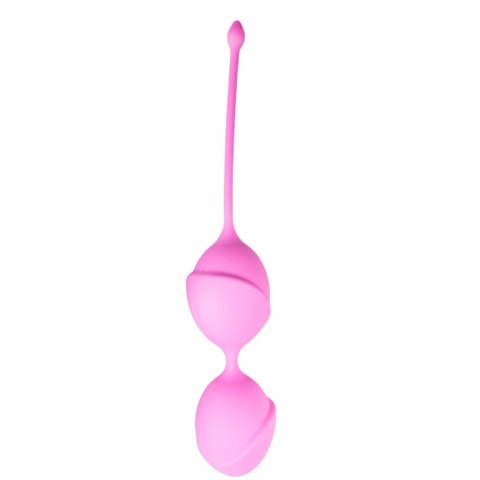 EasyToys Kulki treningowe rożowe dwie, model z silikonową powłoką
