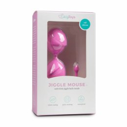 EasyToys Kulki treningowe rożowe dwie, model z silikonową powłoką