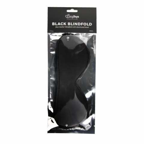 EasyToys Leather Eye Mask - Skorzana maska na oczy z elastyczną taśmą