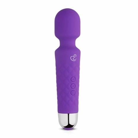 EasyToys Mini Wand Purple - Kompaktowy masażer wielofunkcyjny 18 trybow