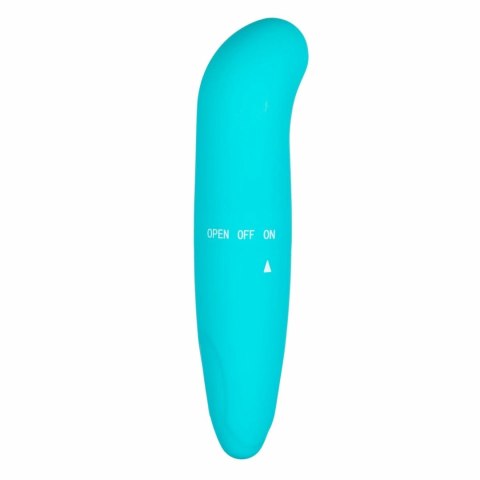 EasyToys Mini Wibrator Punktowy G z Zakrzywioną Końcowką Turkusowy