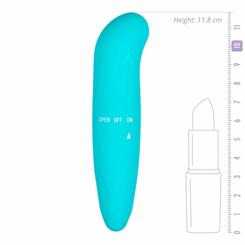 EasyToys Mini Wibrator Punktowy G z Zakrzywioną Końcowką Turkusowy