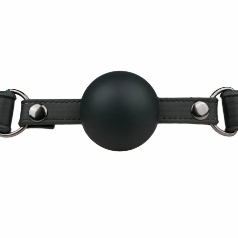 EasyToys Pasek z dużą silikonową kulą - regulowany, czarny