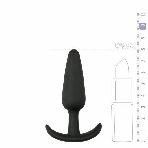 EasyToys Plug S z Silikonu Medycznego - Model Anatomiczny, Czarny