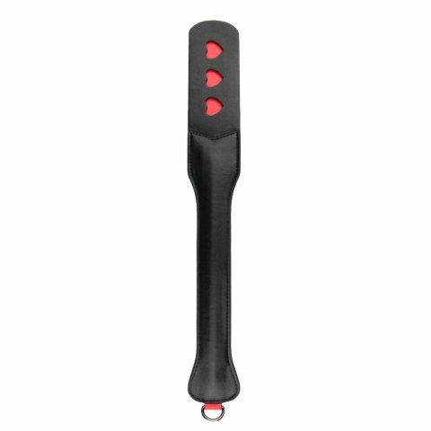 EasyToys Skorzana Łopatka do Masażu z Otworami w Kształcie Serc 32 cm