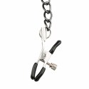 EasyToys Skorzany Kołnierz Regulowany z Łańcuszkami Metalowymi 45 cm