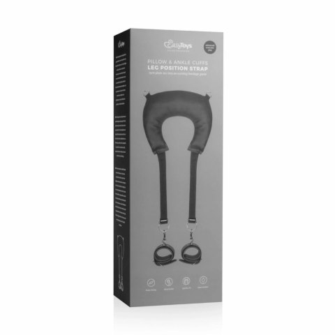 EasyToys System podtrzymujący z poduszką i regulowanymi paskami czarny