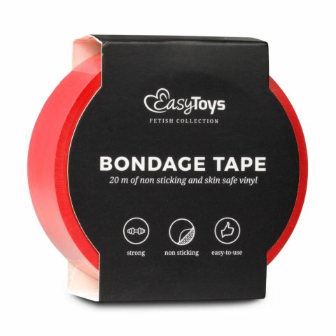 EasyToys Taśma do Fantazyjnych Wiązań Czerwona 20m