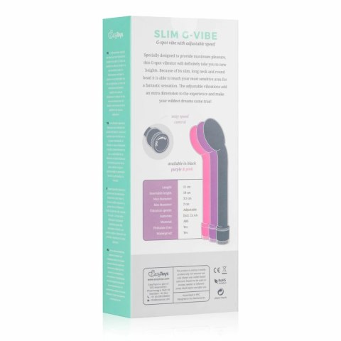 EasyToys Wibrator G-Spot Pink - precyzyjna stymulacja, wodoodporny