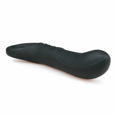 EasyToys Wibrująca sonda analna silikonowa czarna 12,5 cm