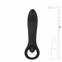 EasyToys Wibrująca sonda analna silikonowa czarna 12,5 cm