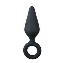 Easytoys Korek silikonowy z uchwytem, czarny, rozmiar Medium