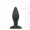 Kiotos Large Plug czarny silikonowy model z szeroką podstawą 13 cm
