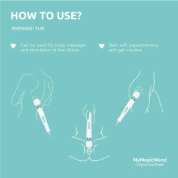 MyMagicWand Turquoise - wielofunkcyjny masażer z 6 trybami pracy