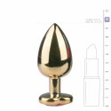 Rimba Aluminium Plug Anatomiczny z Kryształkiem Heart Srebrny M