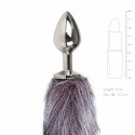 Rimba Aluminium Plug z Syntetycznym Lisim Ogonem, Srebrny, 40 cm