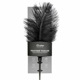 Rimba Feather Tickler czarny miękki piorko do masażu 37 cm