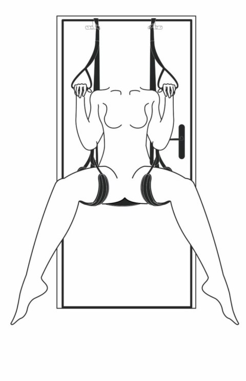 SINNER GEAR Leg & Bum Support Door Swing - Regulowana huśtawka do drzwi 150 kg