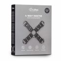SINNER GEAR Skorzany System Wiązań Black Leather Hogtie Black