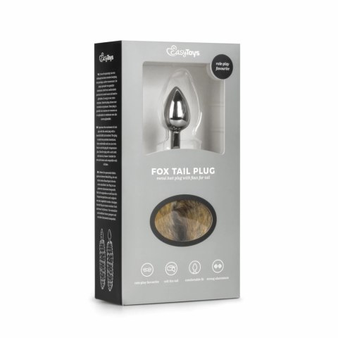 Sinner Gear Aluminiumowy plug z puszystym ogonem liska, srebrny