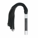 Sinner Gear Długi Flogger ze Stalową Rękojeścią 70 cm Czarny