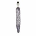 Sinner Gear Fox Tail Aluminium - model z futrzanym ogonem, srebrny