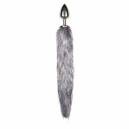 Sinner Gear Fox Tail Aluminium - model z futrzanym ogonem, srebrny