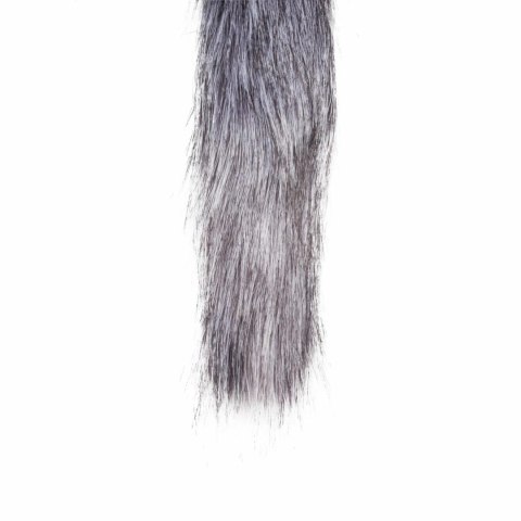 Sinner Gear Fox Tail Aluminium - model z futrzanym ogonem, srebrny