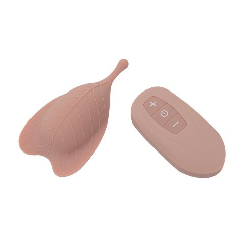 Buttercup Leaf Fioletowy - Intymny masażer z pilotem, ergonomiczny kształt
