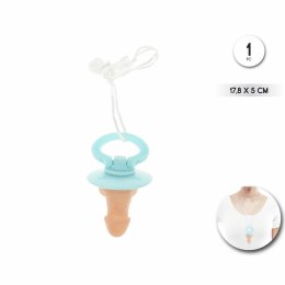 Diablo Picante smoczek imprezowy cielisty z niebieskim uchwytem 17,8 cm